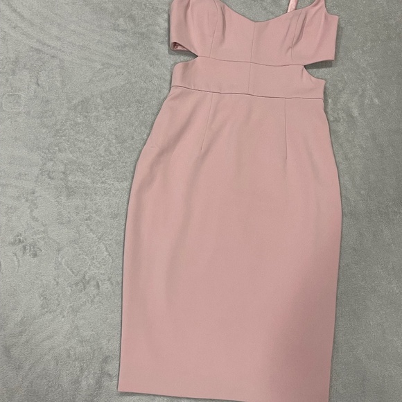 Jay Godfrey Pink cutout Midi Dress size 2 - Picture 3 of 11